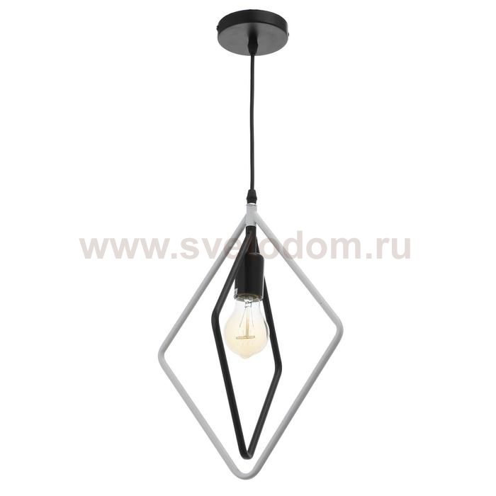 Светильник 40391/1 E27 40Вт черный-белый 25х10х30-130 см