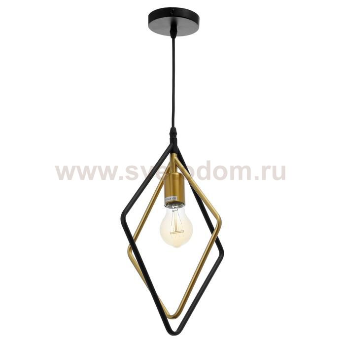 Светильник 40392/1 E27 40Вт черный-золото 25х10х30-130 см