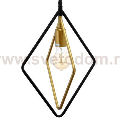 Светильник 40392/1 E27 40Вт черный-золото 25х10х30-130 см