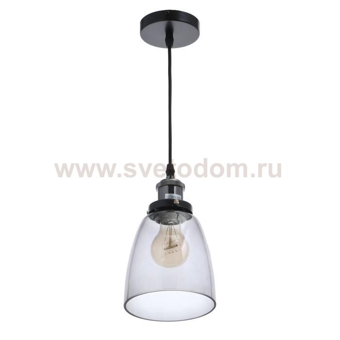 Светильник 40396/1 E27 40Вт черный-тонированный 14х14х23-123 см