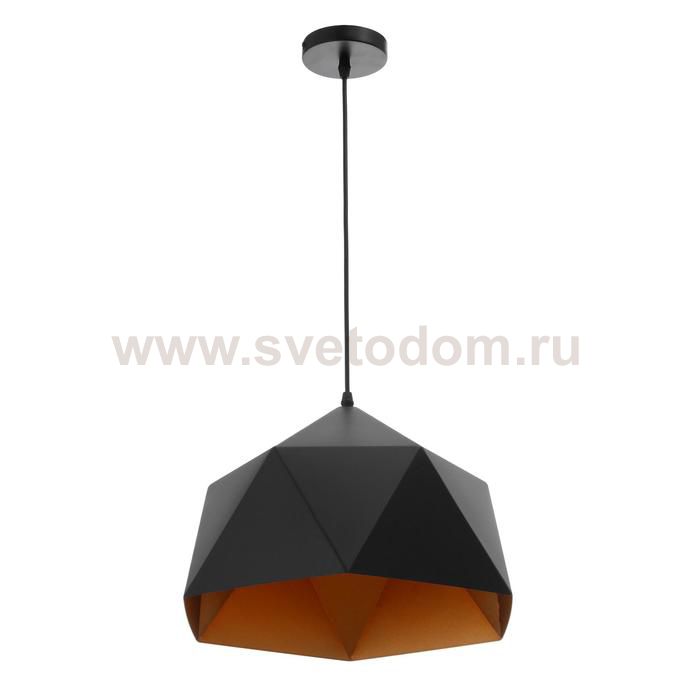 Светильник 40304/1 E27 40Вт черный-золото 38х38х25-125 см