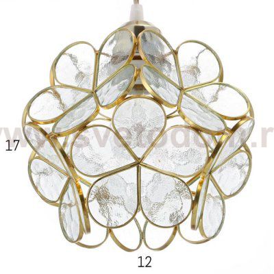 Светильник 40307/1 E27 40Вт золото 22х22х24-124 см