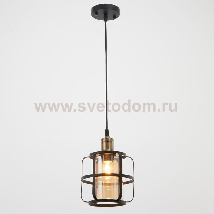 Светильник 88305/1 E27 40Вт черный 18х18х25-125 см