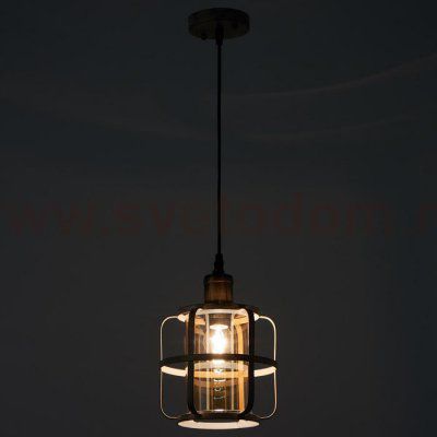 Светильник 88306/1 E27 40Вт белый с золотой патиной 18х18х25-125 см