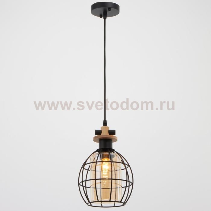 Светильник 88307/1 E27 40Вт черный 17х17х29-129 см