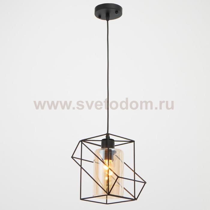 Светильник 88308/1 E27 40Вт черный 22х22х20-120 см