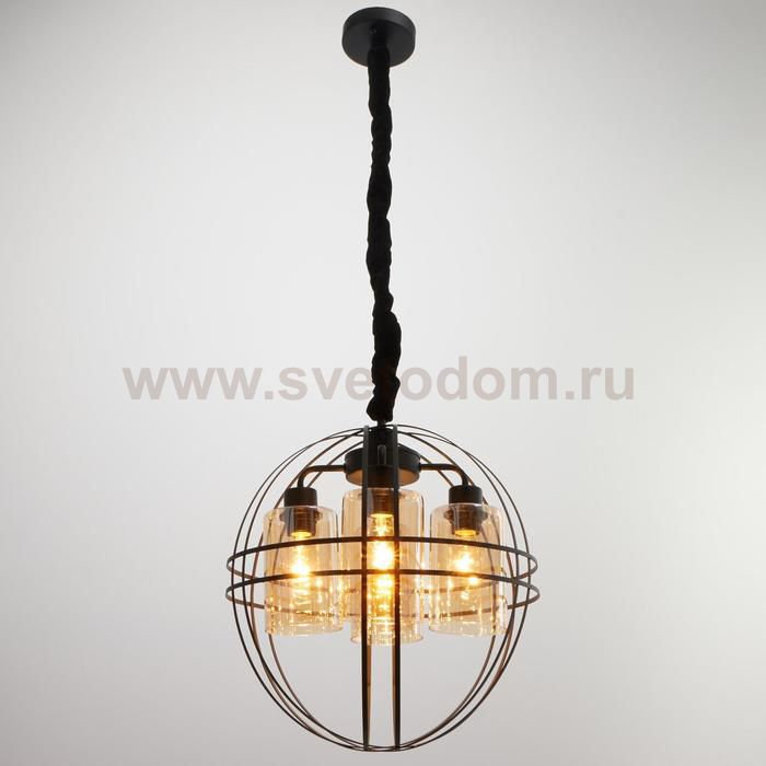 Светильник 88310/4 E27 40Вт черный 40х40х40-95 см