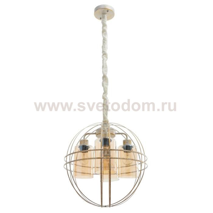 Светильник 88312/4 E27 40Вт белый с золотой патиной 40х40х40-95 см