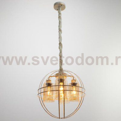 Светильник 88312/4 E27 40Вт белый с золотой патиной 40х40х40-95 см