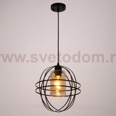 Светильник 88313/1 E27 40Вт черный 28х28х29-129 см