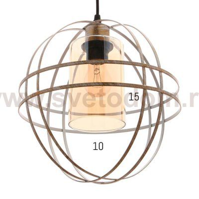 Светильник 88314/1 E27 40Вт белый с золотой патиной 28х28х29-129 см