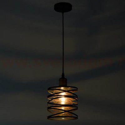 Светильник 88319/1 E27 40Вт черный 16х16х21-121 см