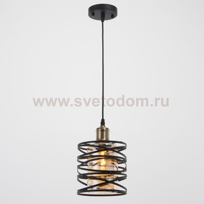 Светильник 88319/1 E27 40Вт черный 16х16х21-121 см