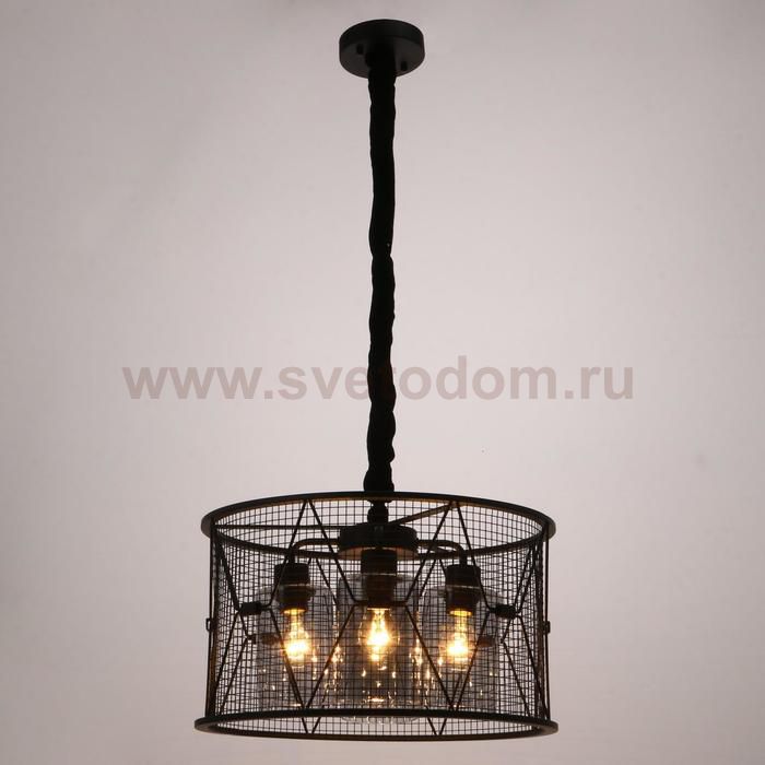 Светильник 88320/4 E27 40Вт черный 45х45х25,5-80 см