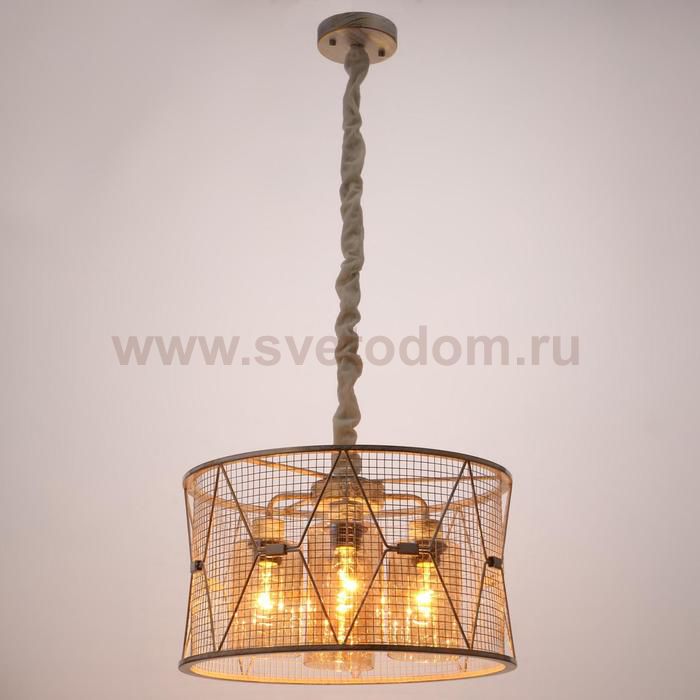 Светильник 88321/4 E27 40Вт белый с золотой патиной 45х45х25,5-80 см