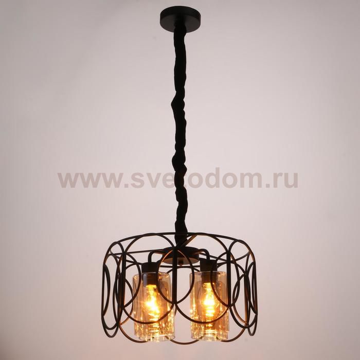 Светильник 88322/4 E27 40Вт черный 40х40х23-78 см