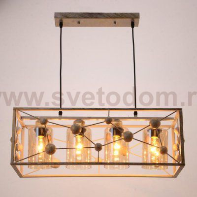 Светильник 88323/4 E27 40Вт белый с золотой патиной 63,5х14х26-91 см