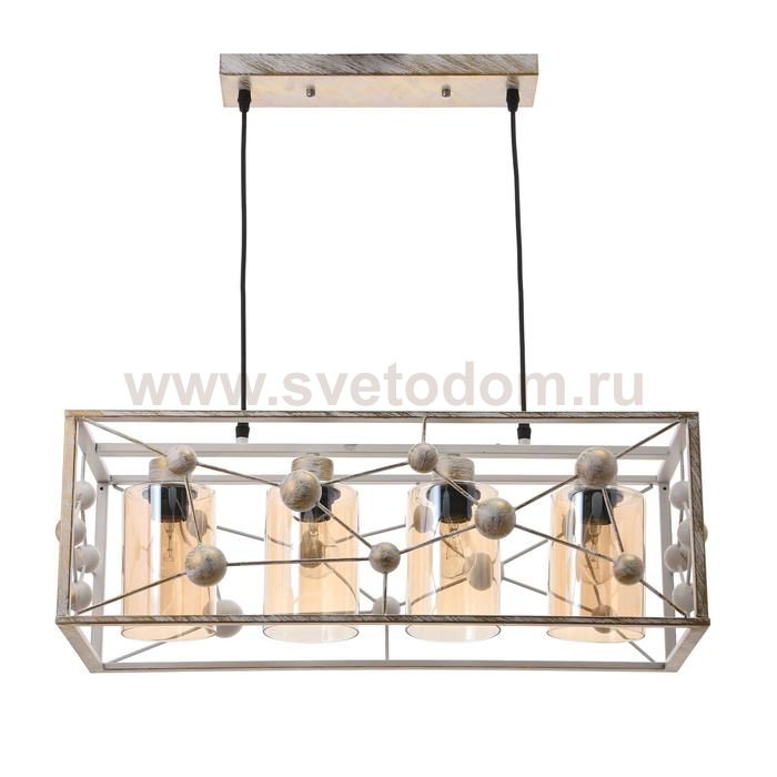 Светильник 88323/4 E27 40Вт белый с золотой патиной 63,5х14х26-91 см