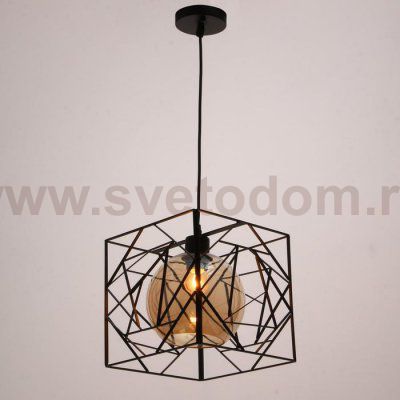 Светильник 88326/1 E27 40Вт черный 24,5х24,5х23,5-123 см