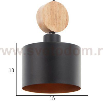 Светильник 88332/1 E27 40Вт черный-золото 15х15х21-121 см