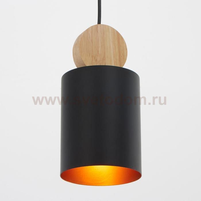 Светильник 88333/1 E27 40Вт черный-золото 12х12х24-124 см