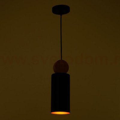 Светильник 88334/1 E27 40Вт черный-золото 10х10х28-128 см