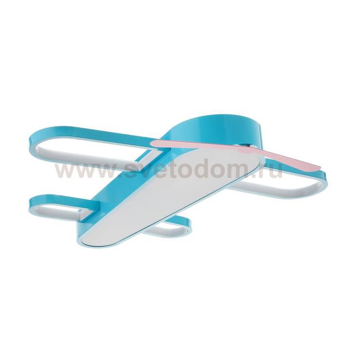 Люстра 86201/1 LED 80Вт 3000-6000К синий-красный 64х72х6,5 см