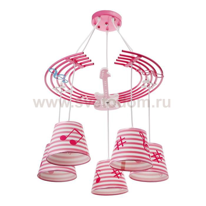 Люстра 86204/5 E27 40Вт розовый 59х54х27-107 см