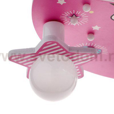 Люстра 86207/6 E27 40Вт розовый-белый 50х50х24 см