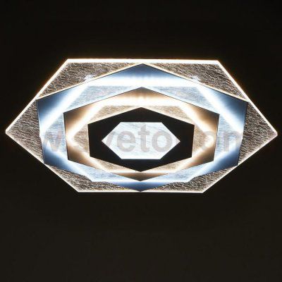 Светильник c ПДУ 69527/1 LED 115Вт диммер белый 44х50х6,5 см