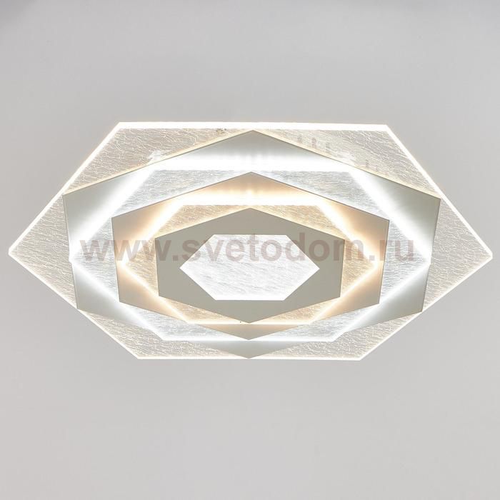 Светильник c ПДУ 69527/1 LED 115Вт диммер белый 44х50х6,5 см