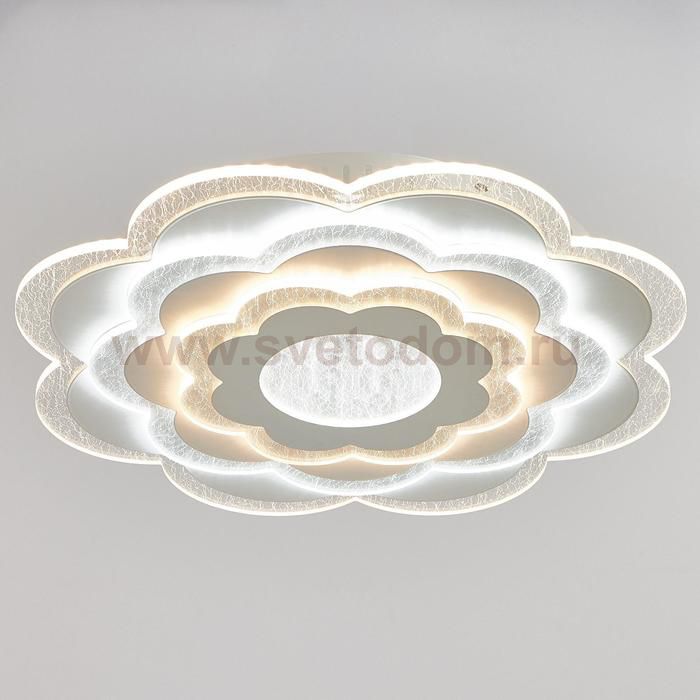 Светильник c ПДУ 69529/1 LED 138Вт диммер белый 50х50х5 см