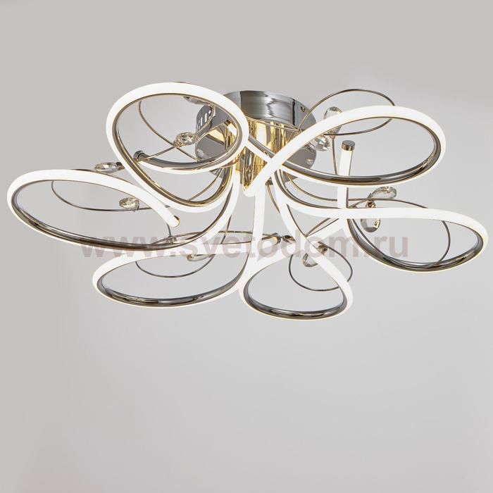 Светильник c ПДУ 69539/1 LED 102Вт диммер хром 71х71х17 см