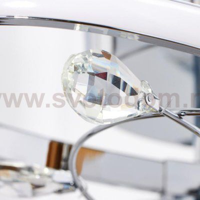 Светильник c ПДУ 69540/1 LED 72Вт диммер хром 65х65х18 см