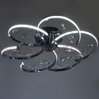 Светильник c ПДУ 69540/1 LED 72Вт диммер хром 65х65х18 см