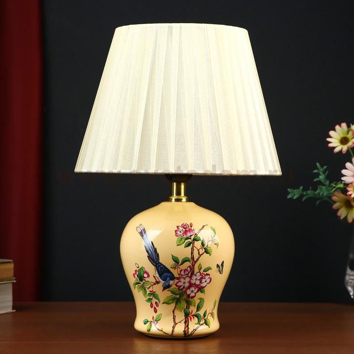 Настольная лампа 32035/1 E27 40Вт бежевый 25х25х36 см