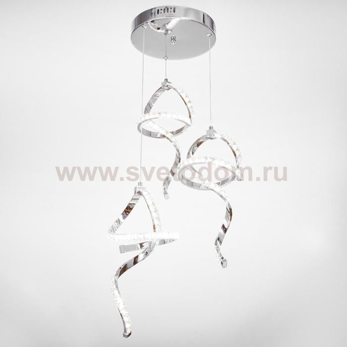 Светильник 86007/3 LED 75Вт 4000К хром 55х18х41-141 см