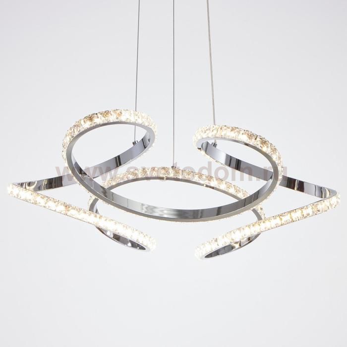 Светильник 86009/1 LED 80Вт 4000К хром 48х48х12-112 см