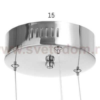 Светильник 86009/1 LED 80Вт 4000К хром 48х48х12-112 см