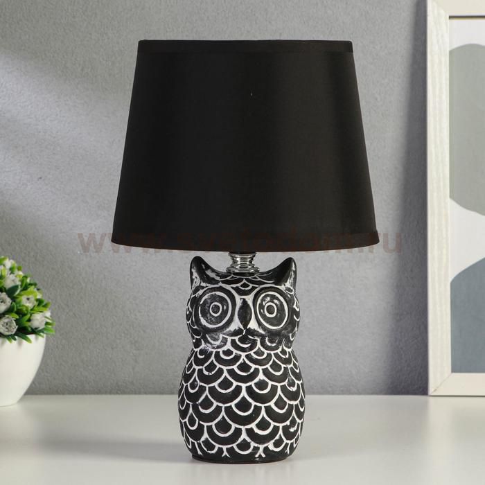 Лампа настольная 21162/1 E14 40Вт черно-серый 20х20х34 см