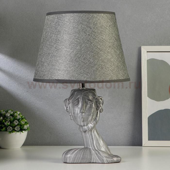 Лампа настольная 21163/1 E14 40Вт серый 19,5х19,5х38 см