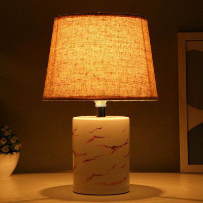 Лампа настольная 21166/1WT E14 40Вт бело-розовый 18х18х32,5 см