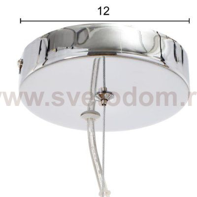 Светильник 85706/1 E27 40Вт хром 40х40х27-177 см