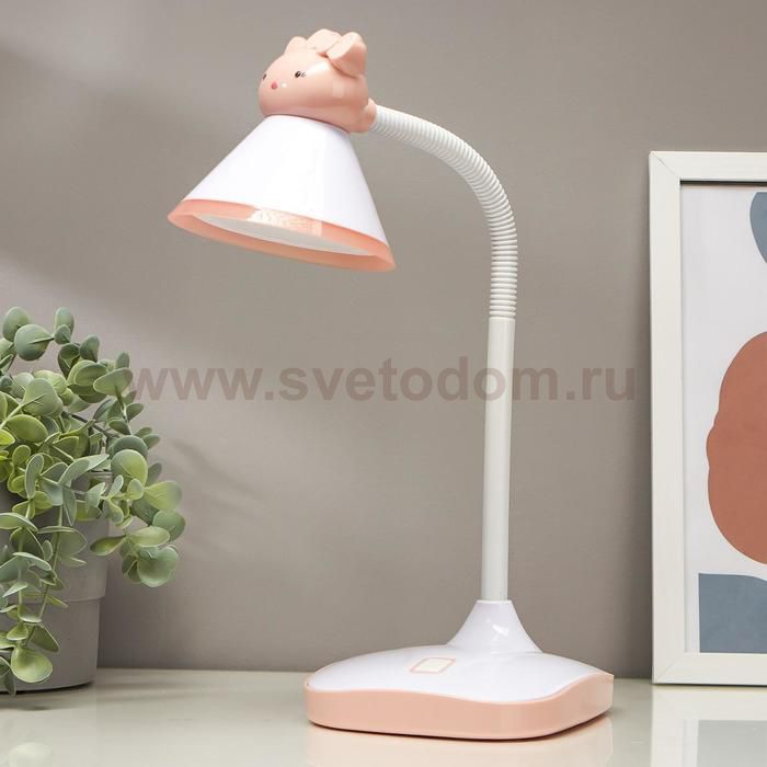 Лампа настольная 58074/1PK LED 5Вт розовый 13,5х16х44см