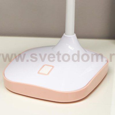 Лампа настольная 58074/1PK LED 5Вт розовый 13,5х16х44см