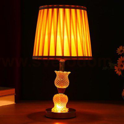 Лампа настольная с подсветкой LED 58076/1 E27 40Вт золото 23х23х40см