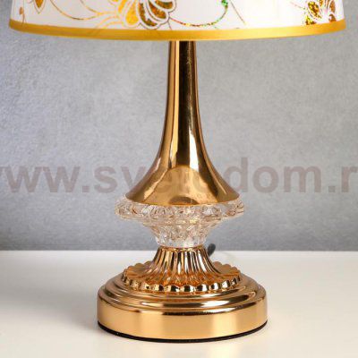 Лампа настольная 58079/1 E27 40Вт золото 22,5х22,5х40см