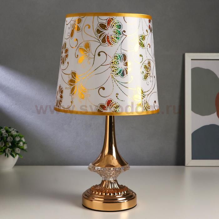 Лампа настольная 58079/1 E27 40Вт золото 22,5х22,5х40см