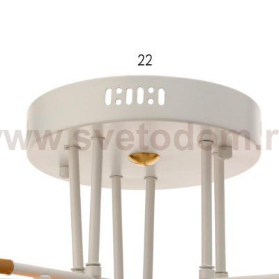 Люстра 63417/6 LED 30Вт 4000К белый-золото 70х70х22 см