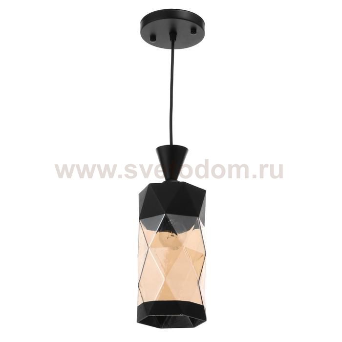 Светильник 63436/1 E27 40Вт черный 12х12х26 см